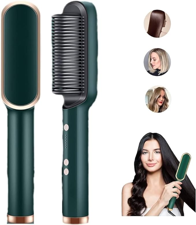 Hair Straightening Comb/brush, Curling Comb.