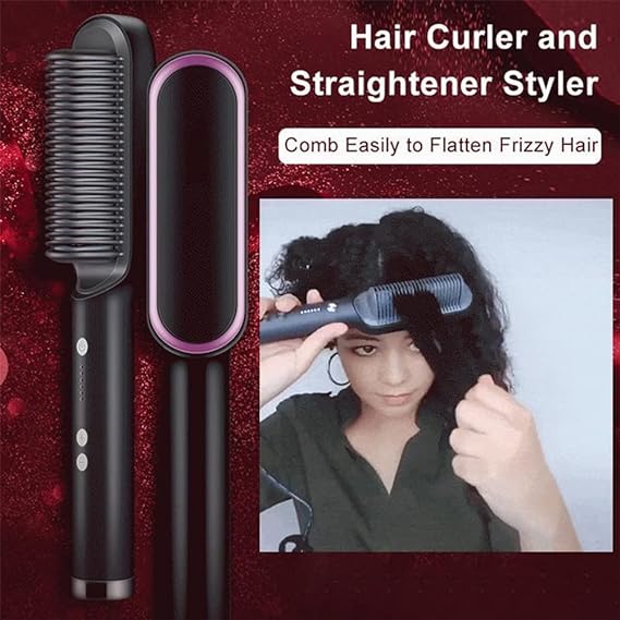 Hair Straightening Comb/brush, Curling Comb.