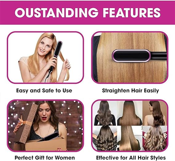 Hair Straightening Comb/brush, Curling Comb.