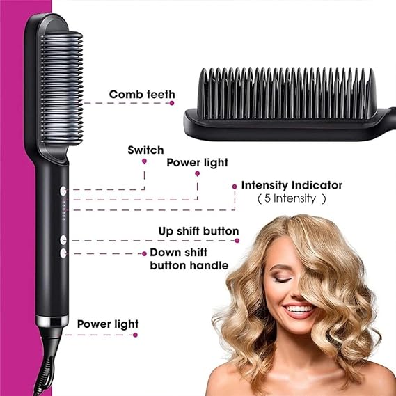 Hair Straightening Comb/brush, Curling Comb.