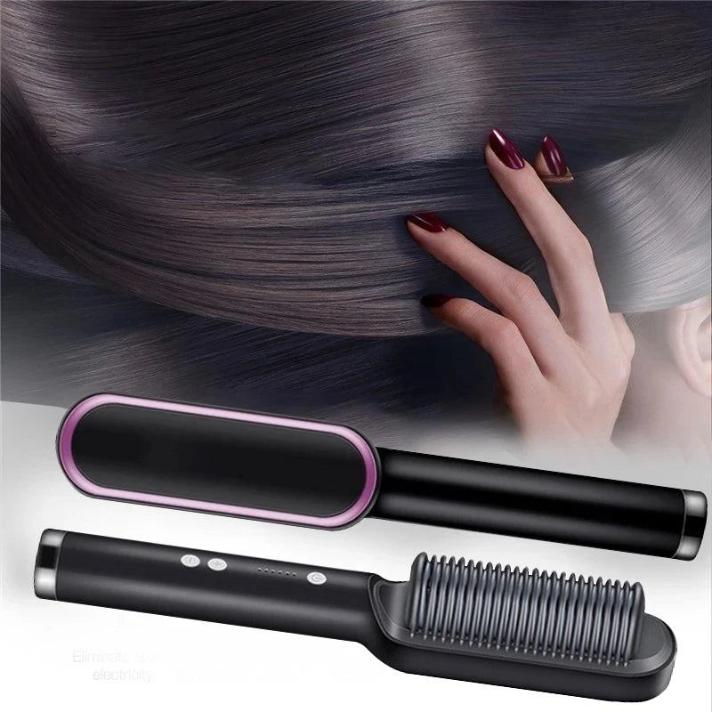 Hair Straightening Comb/brush, Curling Comb.