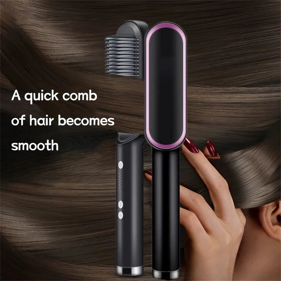 Hair Straightening Comb/brush, Curling Comb.