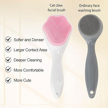 🔥 Silicone Face Scrubber Brush  (IMPORTED QUALITY) - ✨Special Offer Flat 40 % Off🔥