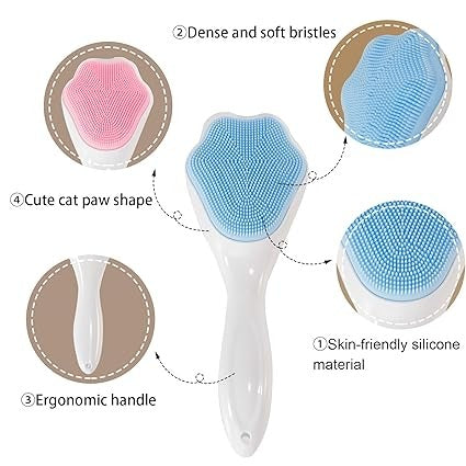 🔥 Silicone Face Scrubber Brush  (IMPORTED QUALITY) - ✨Special Offer Flat 40 % Off🔥